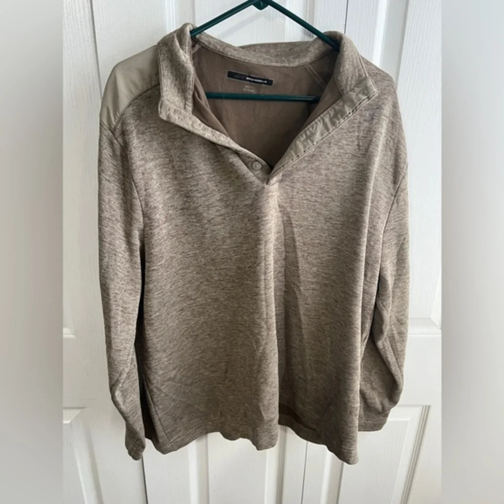 Greg‎ Norman Tan Henley Pullover Men's size XXL Golf Active Hike Travel Outdoor